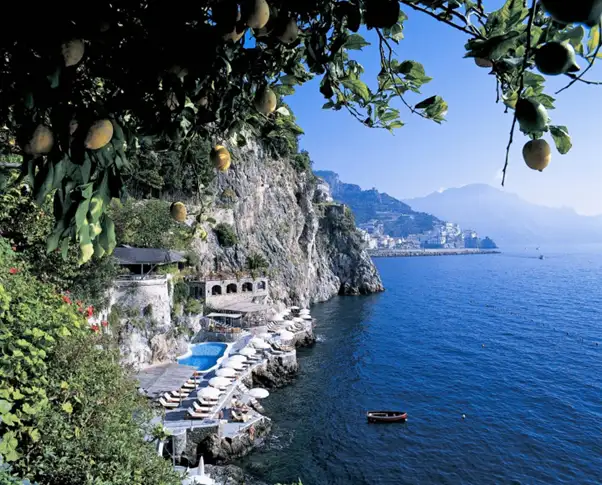 Hôtel Santa Caterina, ItalieVue sur la côte Amalfitaine